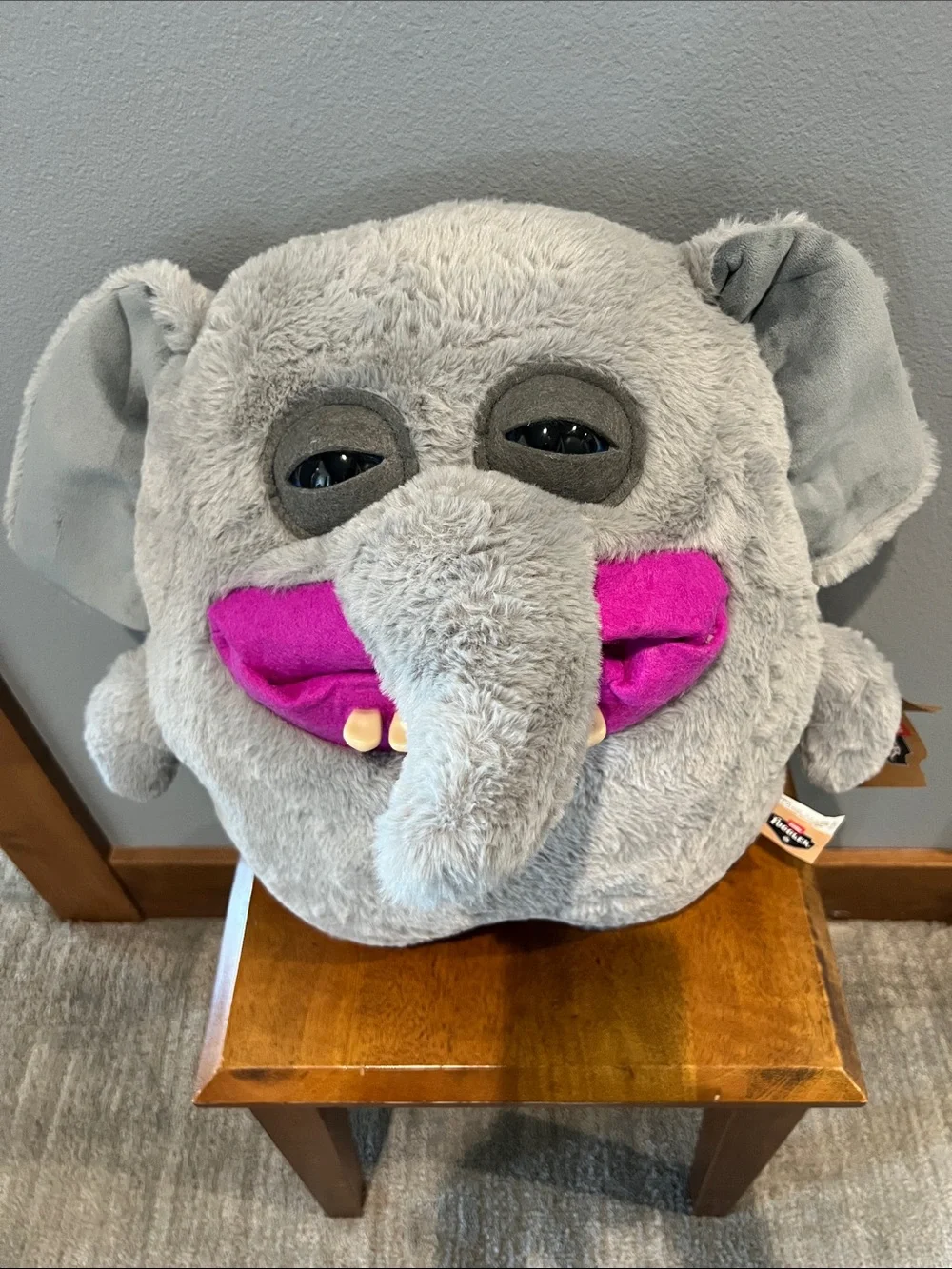Fuggler Gray Plush “Trunkles” Elephant Stuffed Toy